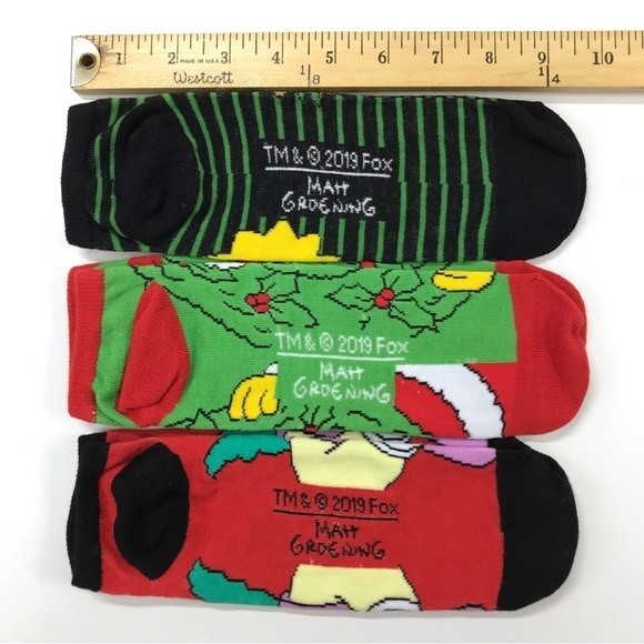 The Simpsons 6 Pack Adult No Show Low Cut Ankle Socks Duff Beer Homer Krusty Moe - Picture 6 of 6